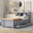 Twin Size Platform Bed With Storage Headboard-139373297-139373296
