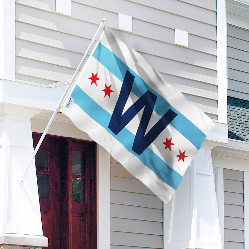 Drapeau de maison 36 po x 60 po Chicago Combo de Chicago City Win