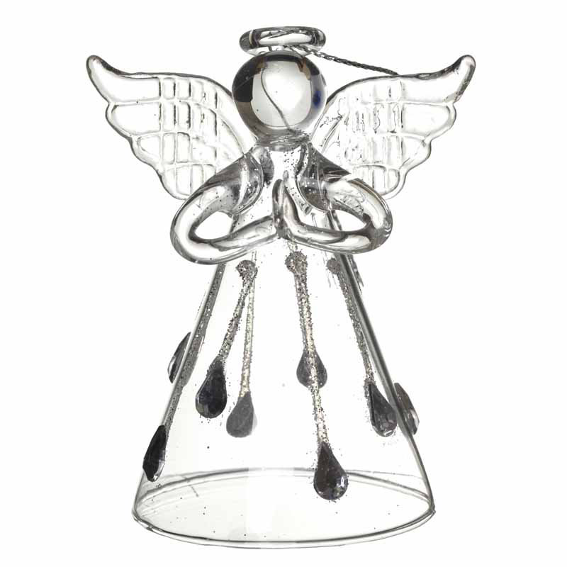 8cm Glass Hanging Figurine Ornament