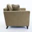 Chaise d'appoint contemporaine 46,3 po avec accoudoirs à volants et housses en chenille amovibles Orson