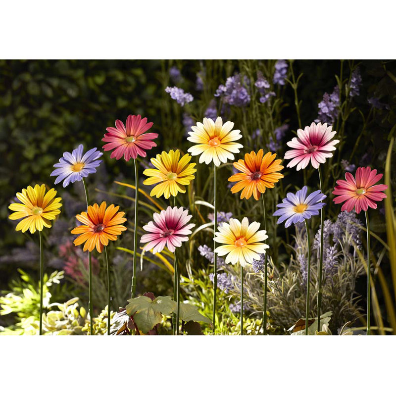 Tahitoa Weather Resistant Metal Outdoor Decoration (x12), Mixed Colours