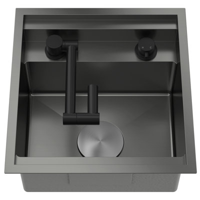 9 L Kitchen Sink RV Sink With A Foldable Tap Inside