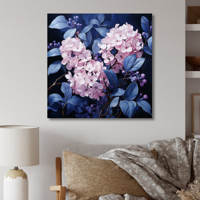 Jardin bleu de lilas IV sur toile