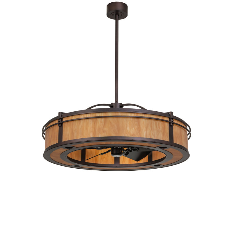 46" Wide Sargent Chandel-Air, Amber, 17.25" H x 46" W x 46" D