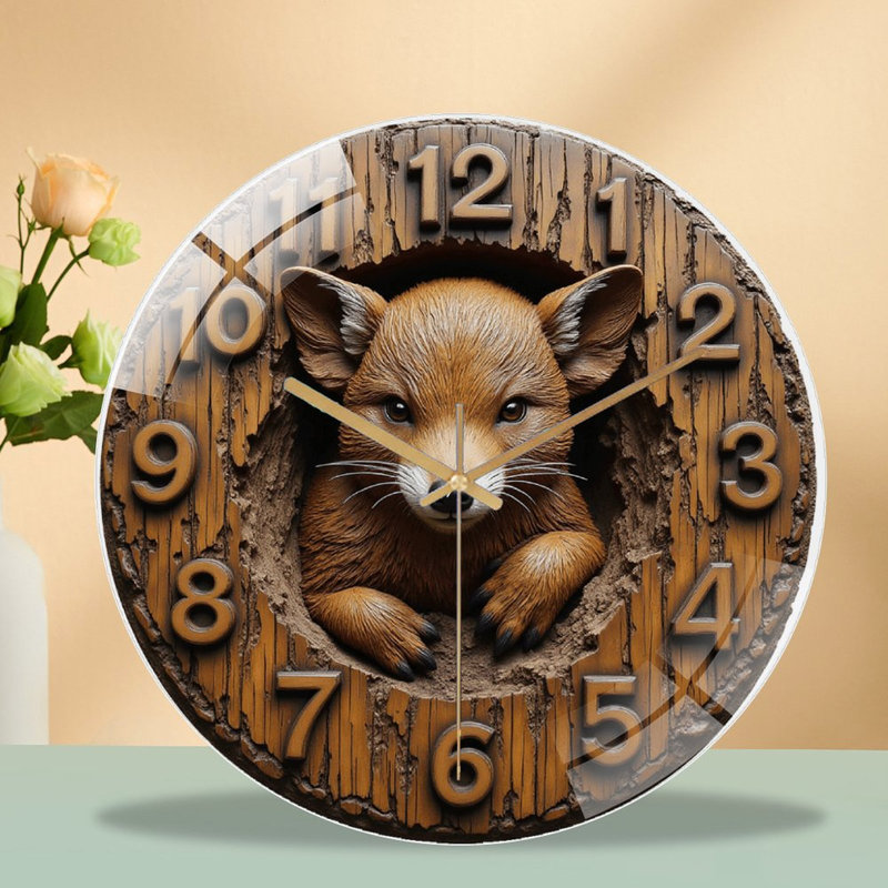 Horloge murale rustique 12 po