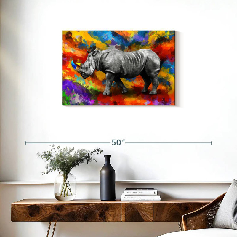 Rhino on Hues, H 20 po x l 30 po