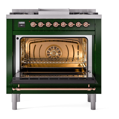 ILVE Nostalgie II 36 Dual Fuel Range, knobs