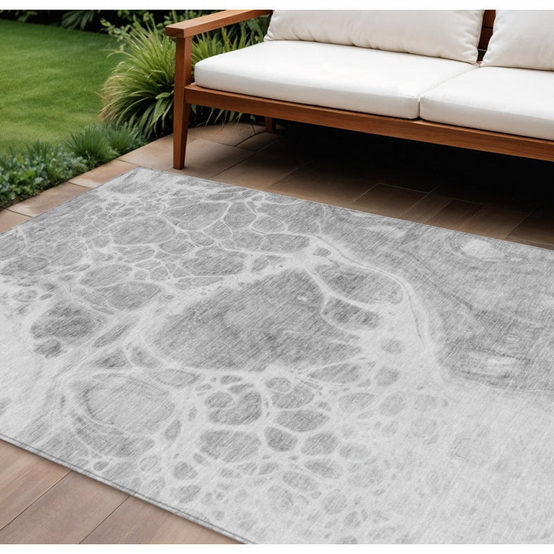 Tapis intérieur gris argenté 9 'X 12'