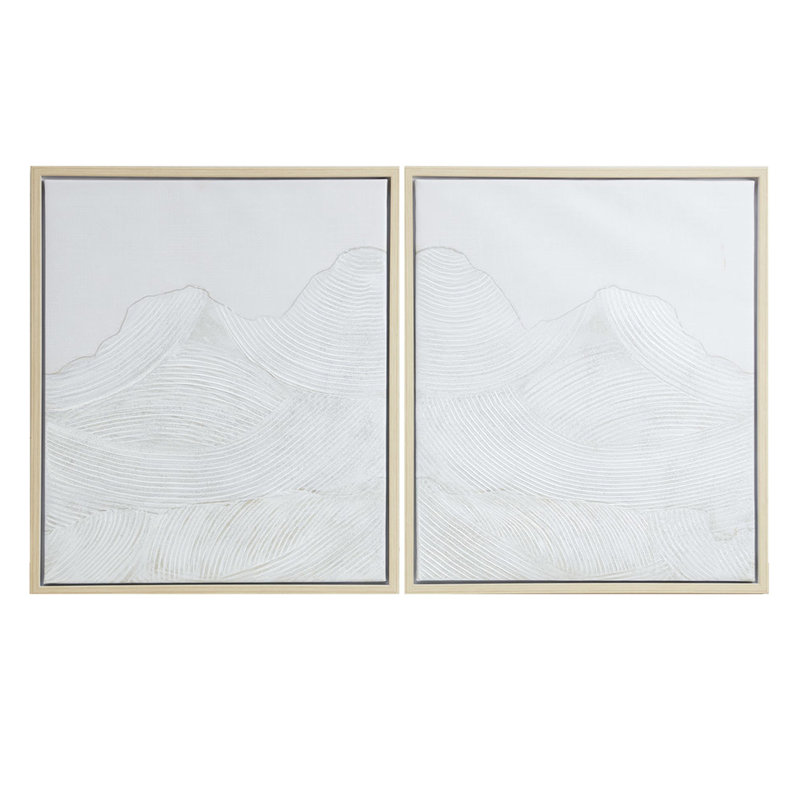 Ensemble de 2 toiles murales abstraites à la main, texturales modernes, l 23,5 po x H 27,5 po x P 1,5 po, ton de bois naturel, décoration intérieure, décoration encadrée nécessaire pour nettoyer les taches, cadre coloré, pour utilisation,