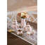 Rosy Check Ceramic Fluted Dinner Plate