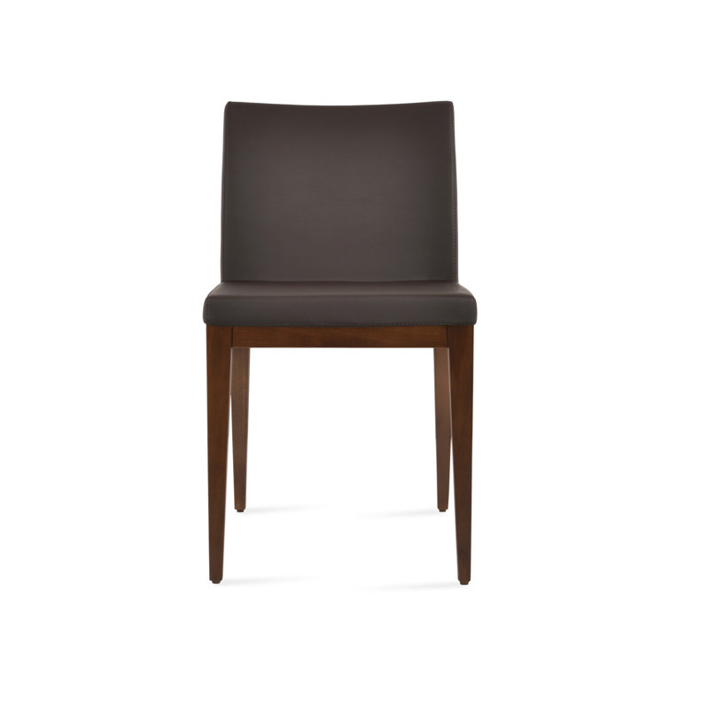Aria Wood Dining Chair, Walnut, Brown
