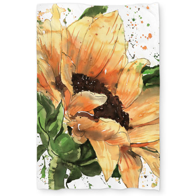 Sunflower in Bloom Duvet Cover - Floral Bedroom Decor