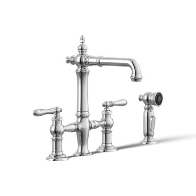 Artifacts Bridge Faucet with Side Spray