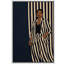 «Elegant Woman in Black and White», reproduction d'art sur toile encadrée-128129287-128129289