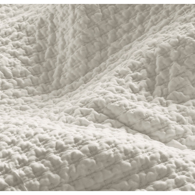 Signature Textured Stitch Quilt, Twin Quilt, White