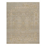 Handmade Silk and Wool Area Rug