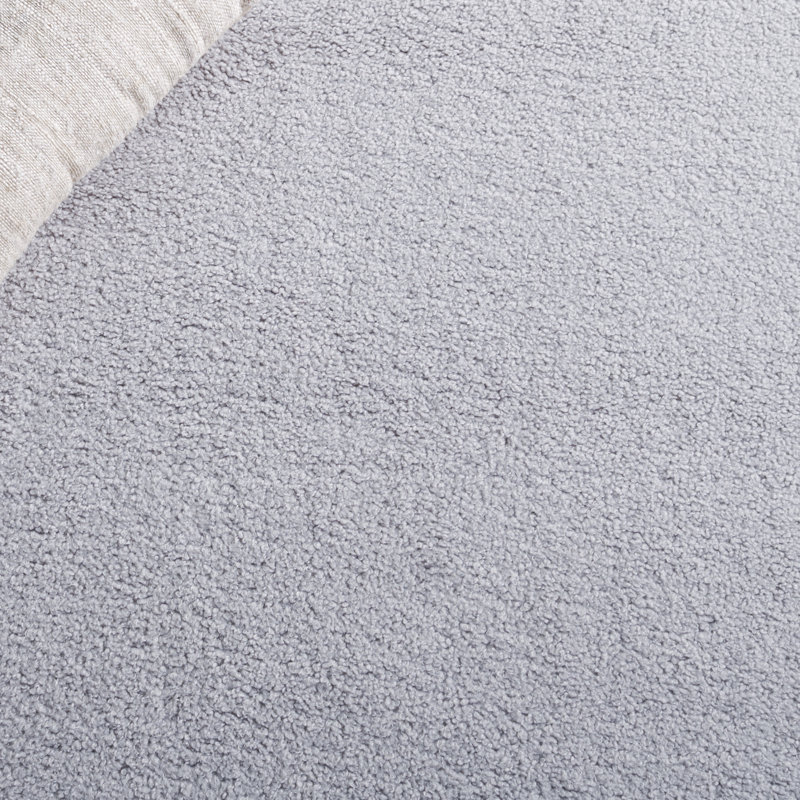 Boucle 100 Performance Machine Washable Solid Color Rug, Rectangle 5' x 7'