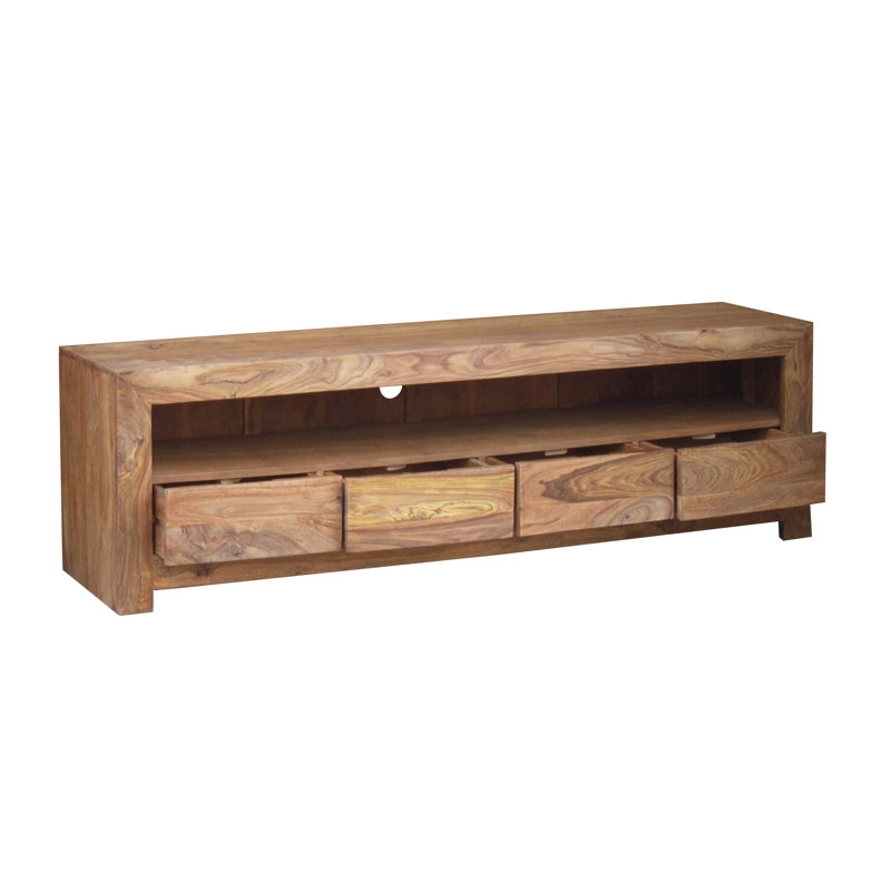 Donoghue Unfinished TV Stand for TVs up to 70", Natural