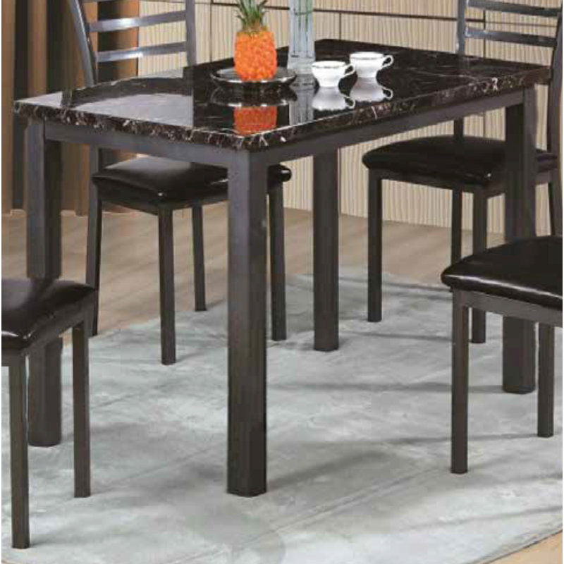 4 - Person Faux Marble Top Four Leg Dining Set, Galaxy