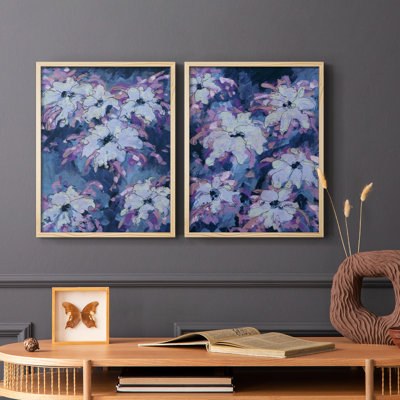 «Hidden Blooms I», reproduction encadrée de qualité supérieure - prête à être accrochée - aucun clou requis - aucun clou requis
