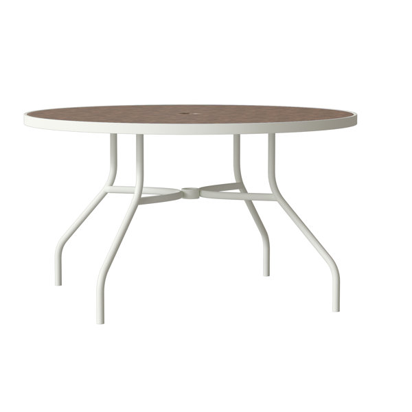 Tropitone Table de salle à manger ronde en aluminium Raduno - Wayfair ...