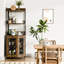 Grande armoire à vin avec tablettes DEL réglables et réglables-238433521