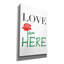 «Love Lives Here» par Cesare Bellassai, art mural sur toile-1309111889
