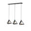 Luminaire suspendu géométrique pour îlot de cuisine 3 lumières Merriam