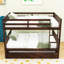 Lit superposé en bois double avec lit gigogne simple Rustic