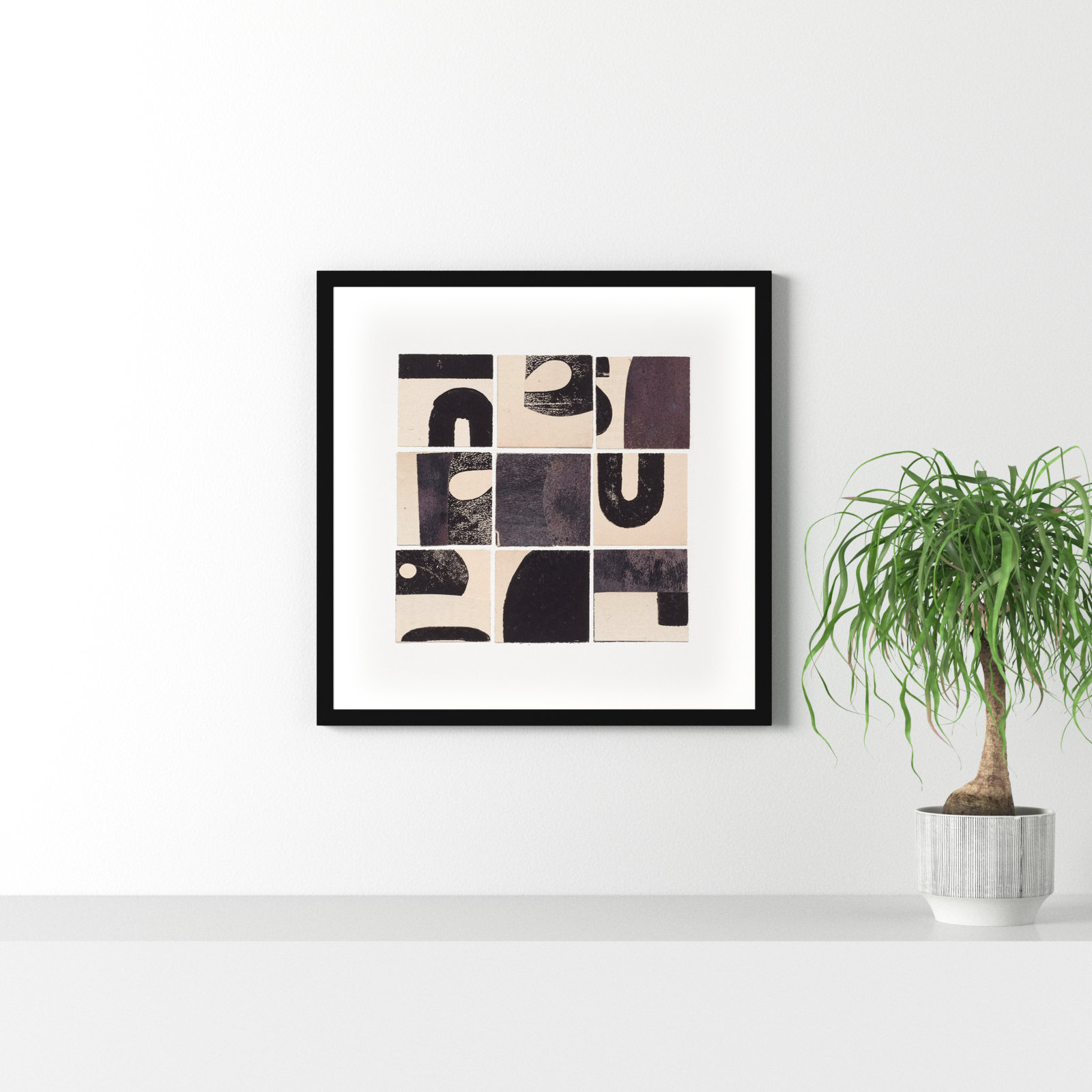 Curvy by Driftway Studio, Black, 30" H x 30" W x 1.25" D