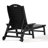 Brighton Outdoor Poly Reclining Chaise Lounge With Wheels & Cup Holder-557471172