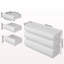 Commode 8 tiroirs pour chambre à coucher, commode blanche sans poignée, commode moderne 8 tiroirs avec rangement large-1944537449