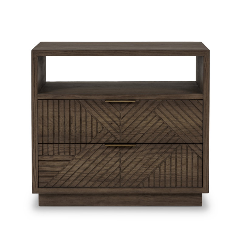 Santa Clara 2 - Drawer Nightstand, Toasted Brown