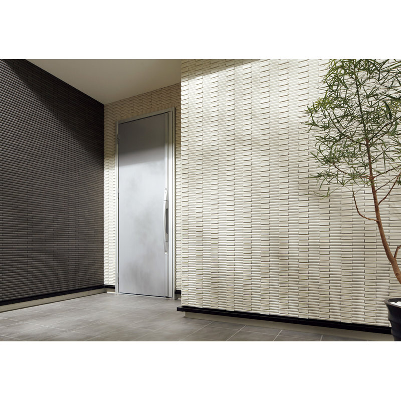 Rhythmic II 0.77" x 9" Ceramic Linear Mosaic Wall Tile, White