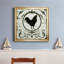 Berkshire Rooster - Reproduction d'art graphique sur toile encadrée-1825091489-1825091488