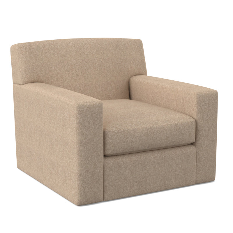 Chaise pivotante Elkins, Mélange de polyester blé Maya
