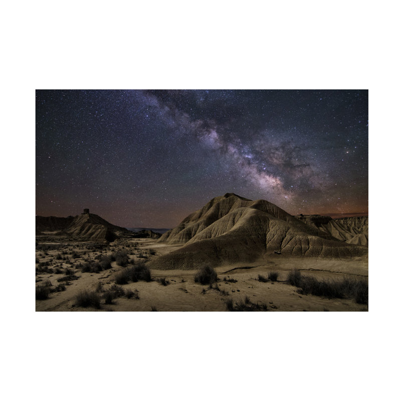 Art mural sur toile tendue - Inigo Cia «Desert Milky Way» pour décoration de salon, de chambre à coucher ou de bureau - 16 x 24
