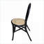 Ensemble de 2 chaises d'appoint en rotin noir, sièges pour adultes, pour le patio de la cuisine de la salle à manger