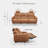 85" Power Massage Reclining Sofa with Adjustable Headrest, 3 Seater Recliner Couch with Drop Down Table Tray