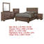Ensemble de chambre avec grand lit 5 pièces Bello, brun taupe délavé Bello-114565983-114565985