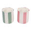 Bougies parfumées à la noix de coco, au goji et à l'orange pour la décoration du salon - Bougies modernes en céramique pour table basse, étagère, chambre - Lot de 2, 10 cm