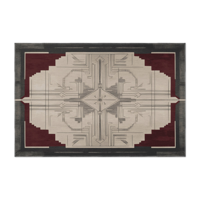 Noble Crest Indoor And Outdoor Area Rug, Rectangle 1'6" x 2'6"