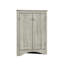 Armoire de rangement triangulaire en chêne avec tablettes réglables, armoire de plancher autoportante pour la cuisine à domicile