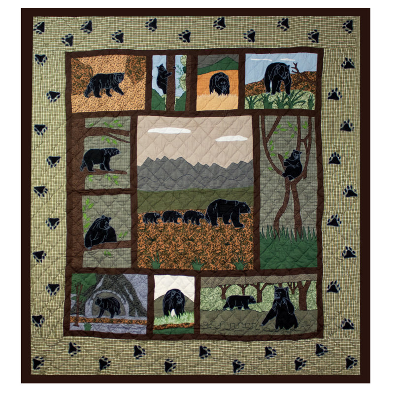 Bear Farmhouse / Country Cotton Patchwork Duvet Cover