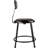 Backed Ergonomic Industrial Stool Footring-58829963-58829967