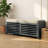 Rustic Entryway Storage Bench With Cushion - Shutter Door Organizer For Shoes And Accessories-199353378