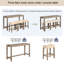 Ensemble de table de bar 4 pièces avec prise de courant, ensemble de table de bar et de chaises, ensemble de table de bar avec 3 tabourets rembourrés-381992113-381992116