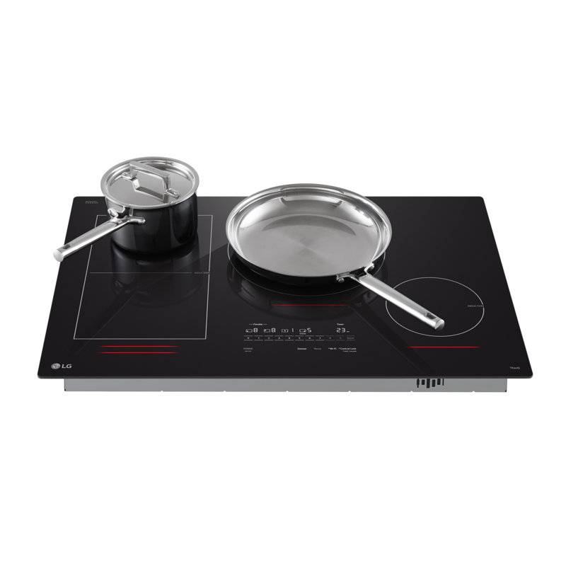 30" Black Ceramic Induction Cooktop with Touch Control