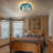Seychella Tiffany flush mount ceiling light