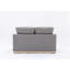 Causeuse en lin gris pour le salon